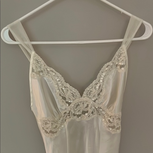 Victoria's Secret Cream Lace Slip Dress